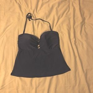 Aerie Navy Blue Halter Tankini